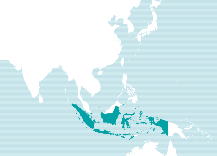 インドネシア語使用地域地図