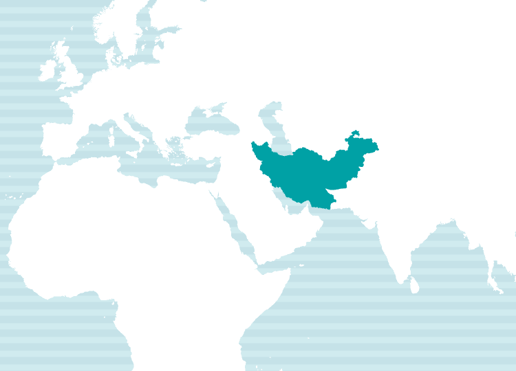 ペルシア語使用地域地図