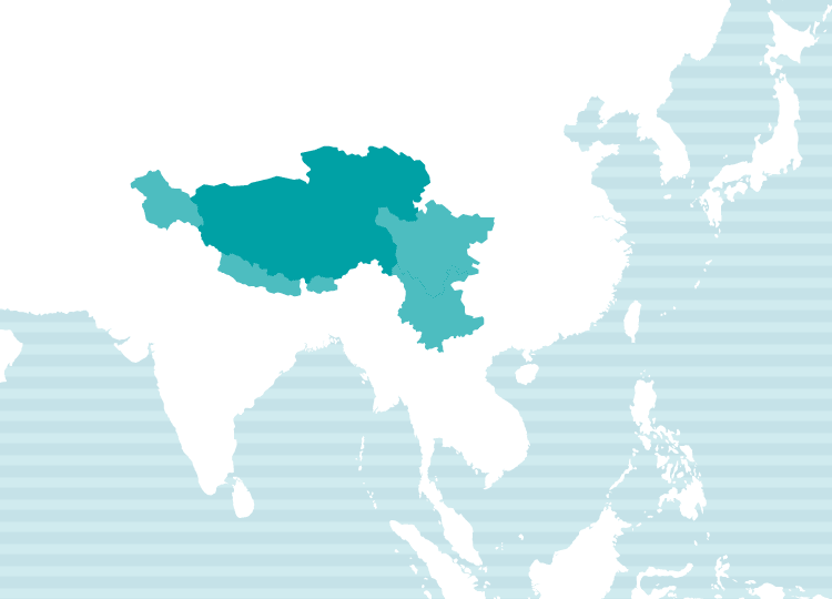 チベット語使用地域地図