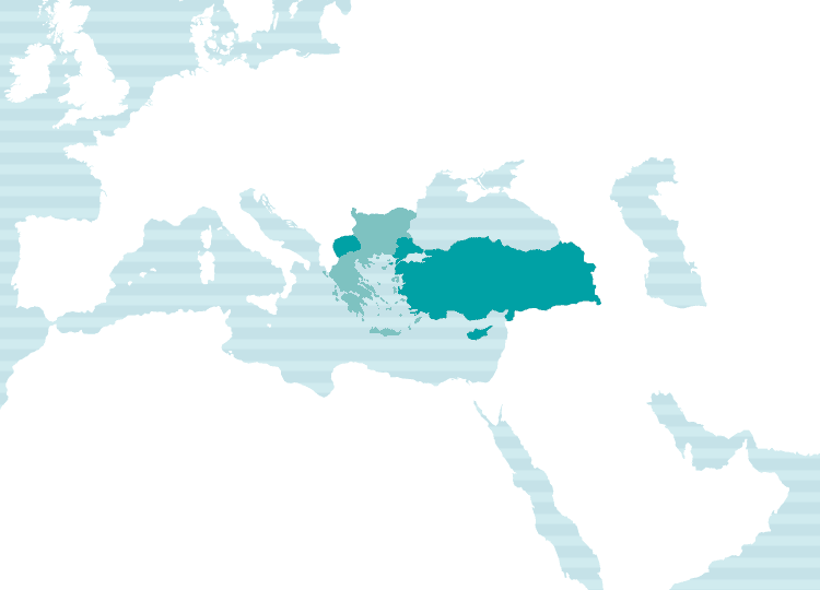 トルコ語使用地域地図