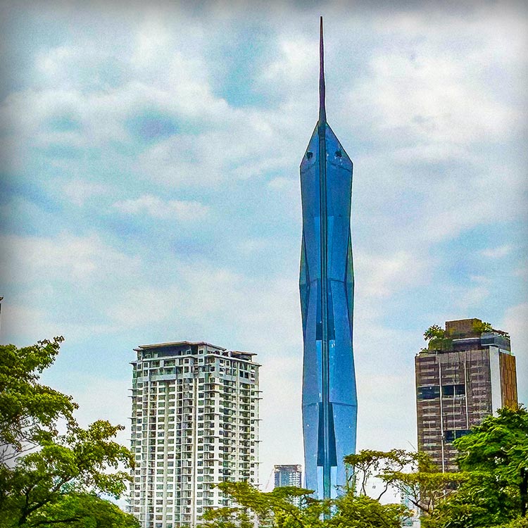 2023年に完成した世界で2番目に高いクアラルンプールのムルデカ118ビル