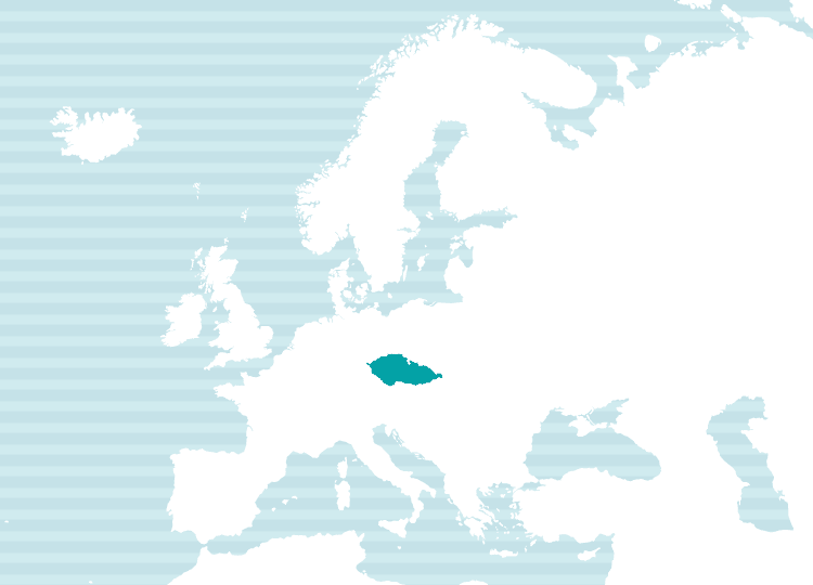 チェコ語使用地域地図