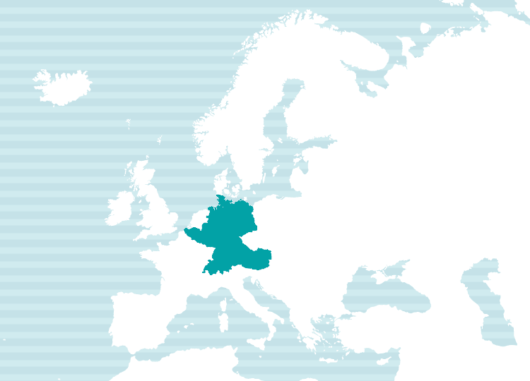 ドイツ語使用地域地図