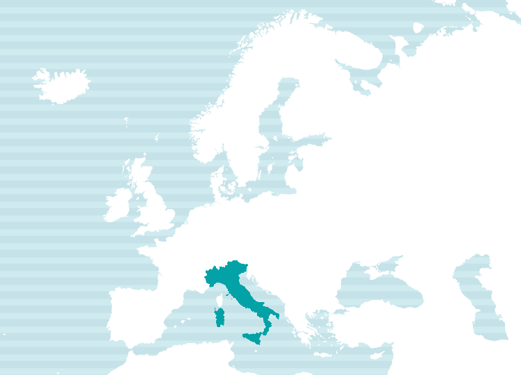 イタリア語使用地域地図