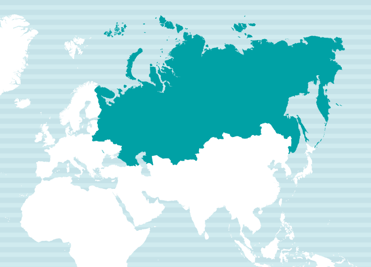 ロシア語使用地域地図
